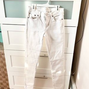 J Crew 00 White Skinny Jeans